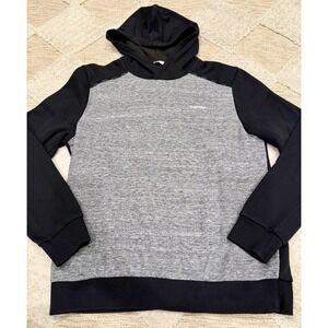 Calvin Klein Jeans Size M Fleece Hoodie Cotton Gray Black Sweat Shirt Men
